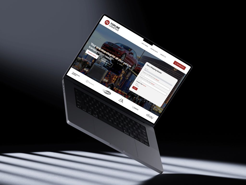 Topline Logistics Website Layout
