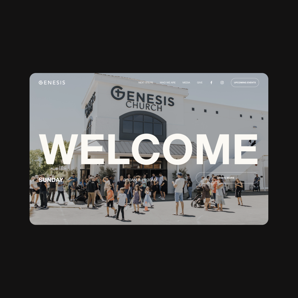 Bozh Studio Design this Genesis Church Website